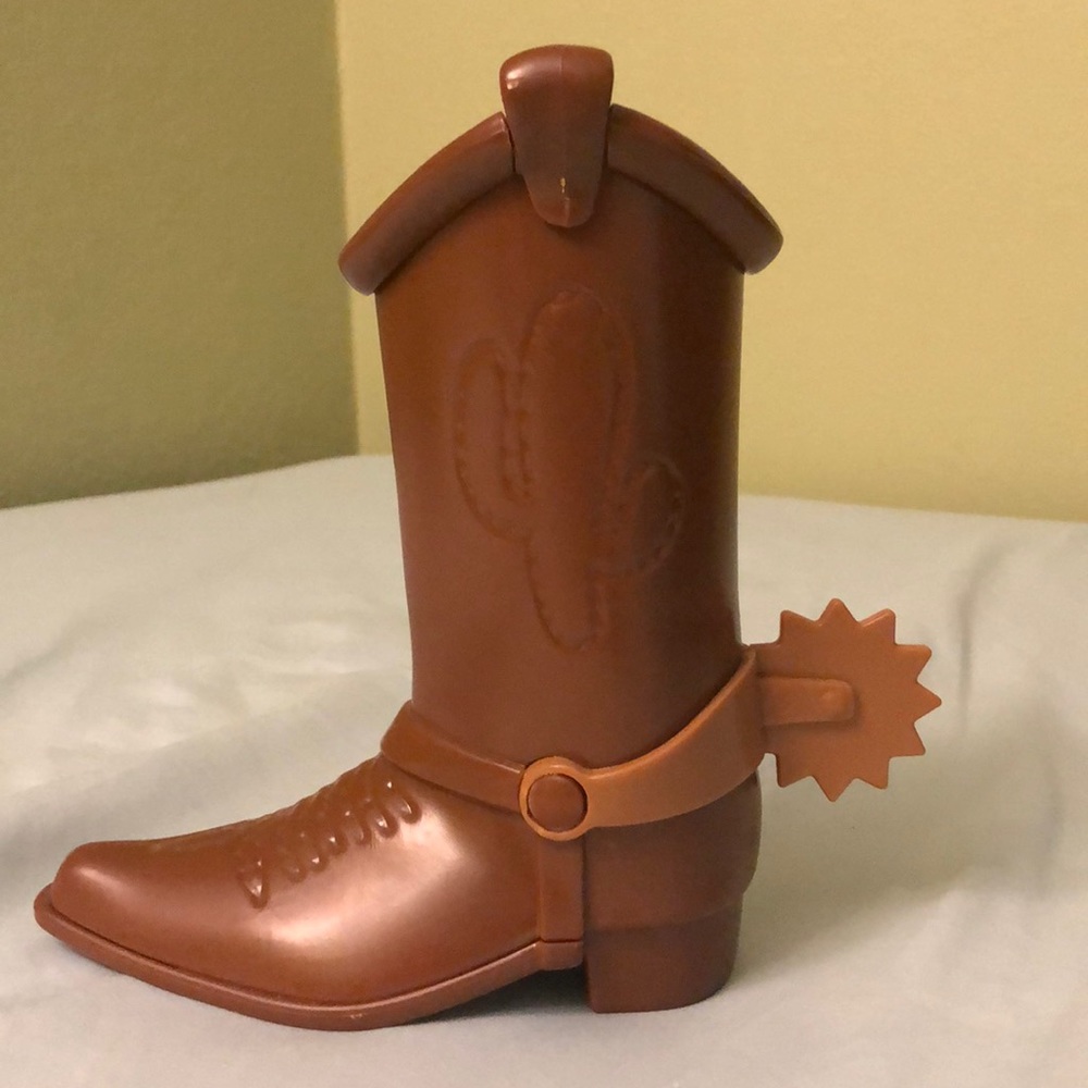 Woody’s Collectible Boot (used as a cup)
